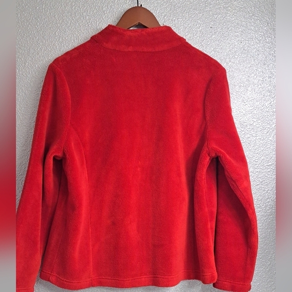 Blast Red Fleece Zip Up Jacket    Size M - Picture 4 of 8